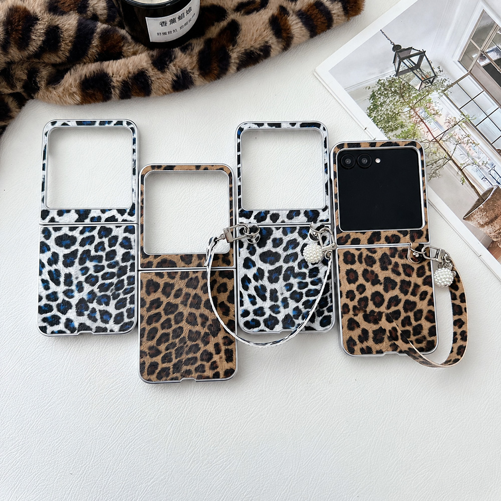 Luxury Lifestyle Dress - Luipaardprint Opvouwbare Flip Telefoonhoes Voor Motorola