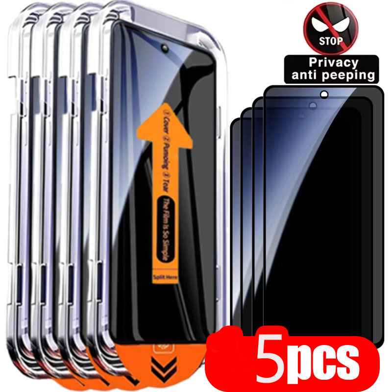 Oppo Reno 12 - 3 stuks Privacy Anti-Spy gehard glasfolie