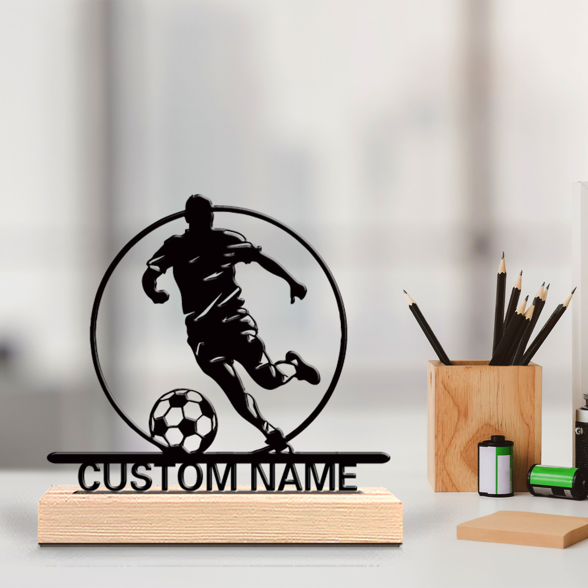 Aangepaste voetbalspeler metal - Personalized Engraved Gift recensie en prijs
